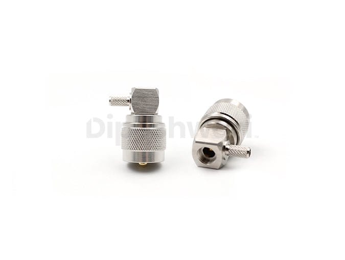 UHF Male Right Angle Crimp for LMR300 Cable