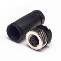M12 Connectors – 12 Pin Female Industrial Connector