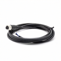 M12 4 Pin A Coded Female Molded Shielded Cable