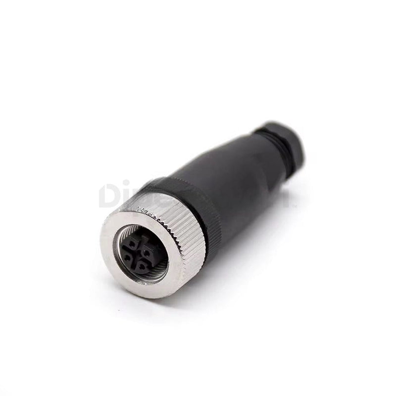 4-pin M12 D-Coded Male Connector PVC