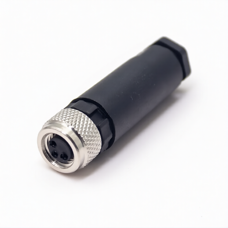 M8 3Pin Female Connector for Industrial Sensors