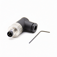 M8 3Pin Male Right Angle Connector | Compact Cable
