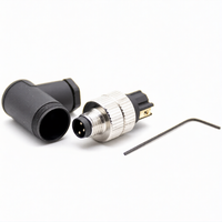 M8 3Pin Male Right Angle Connector | Compact Cable