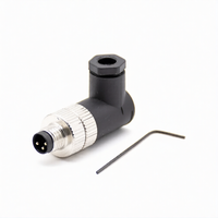 M8 3Pin Male Right Angle Connector | Compact Cable