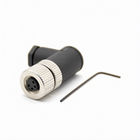M8 4Pin Female Right Angle Connector