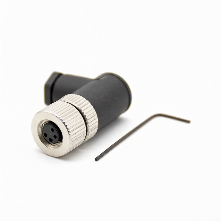 M8 4Pin Female Right Angle Connector