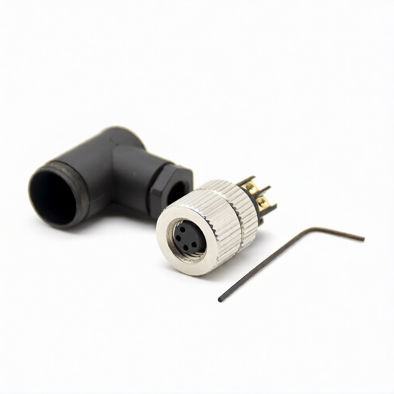 M8 4Pin Female Right Angle Connector