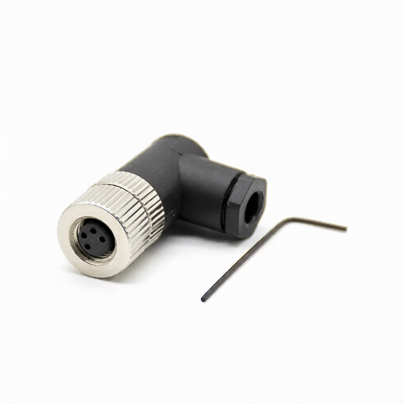 M8 4Pin Female Right Angle Connector