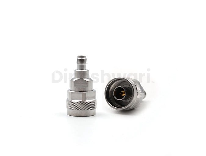 N Male to 2.4mm Female RF Adapter, 50 Ohm, DC–18GHz