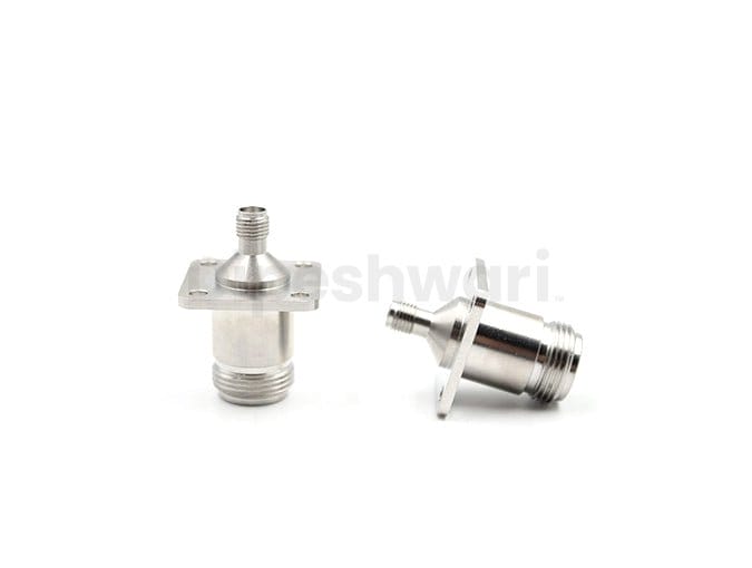 RF Adapter SS N Female Flange to SMA Female 18GHz