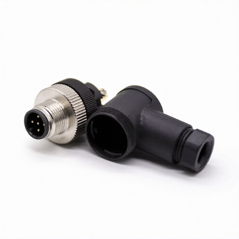 M12 Connectors 5Pin Male Right Angle Plug