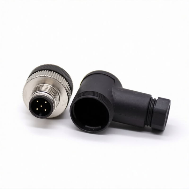 M12 Connectors 5Pin Male Right Angle Plug