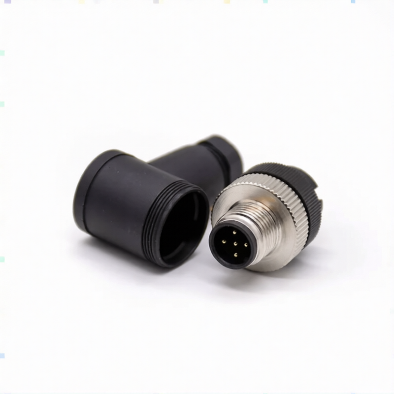 M12 Connectors 5Pin Male Right Angle Plug