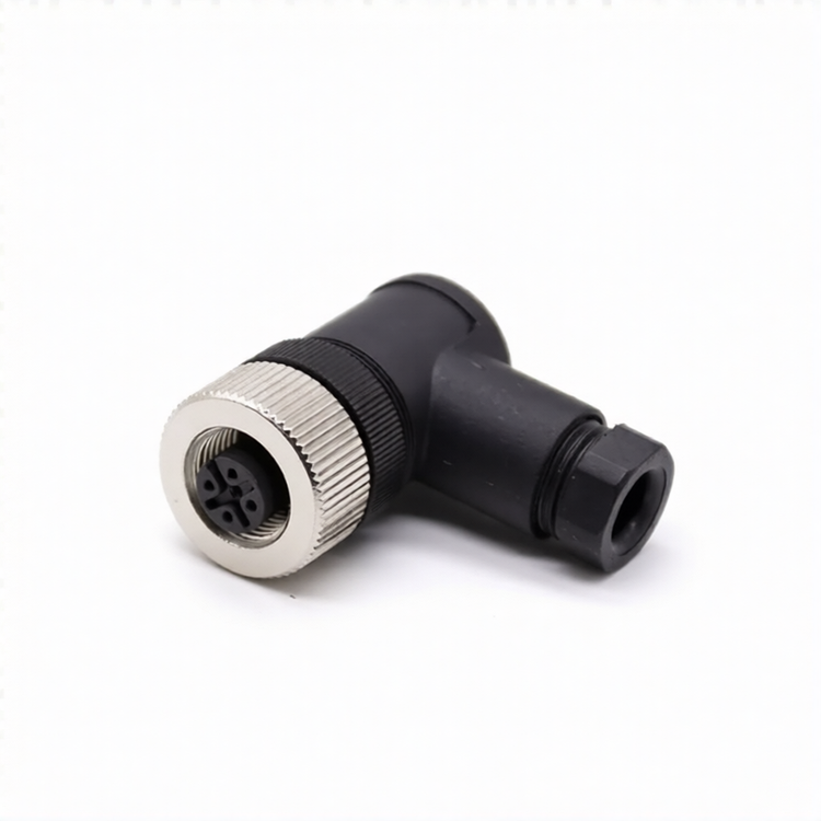 M12 Connectors 5-Pin Female Right Angle Plug