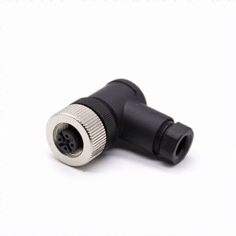 M12 Connectors 5-Pin Female Right Angle Plug
