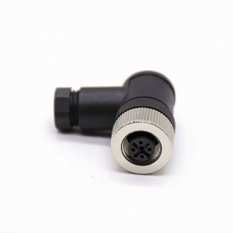 M12 Connectors 5-Pin Female Right Angle Plug