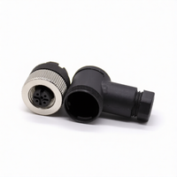 M12 Connectors 5-Pin Female Right Angle Plug