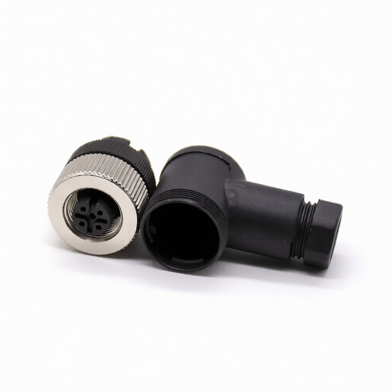 M12 Connectors 5-Pin Female Right Angle Plug