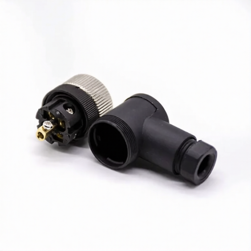M12 Connectors 5-Pin Female Right Angle Plug