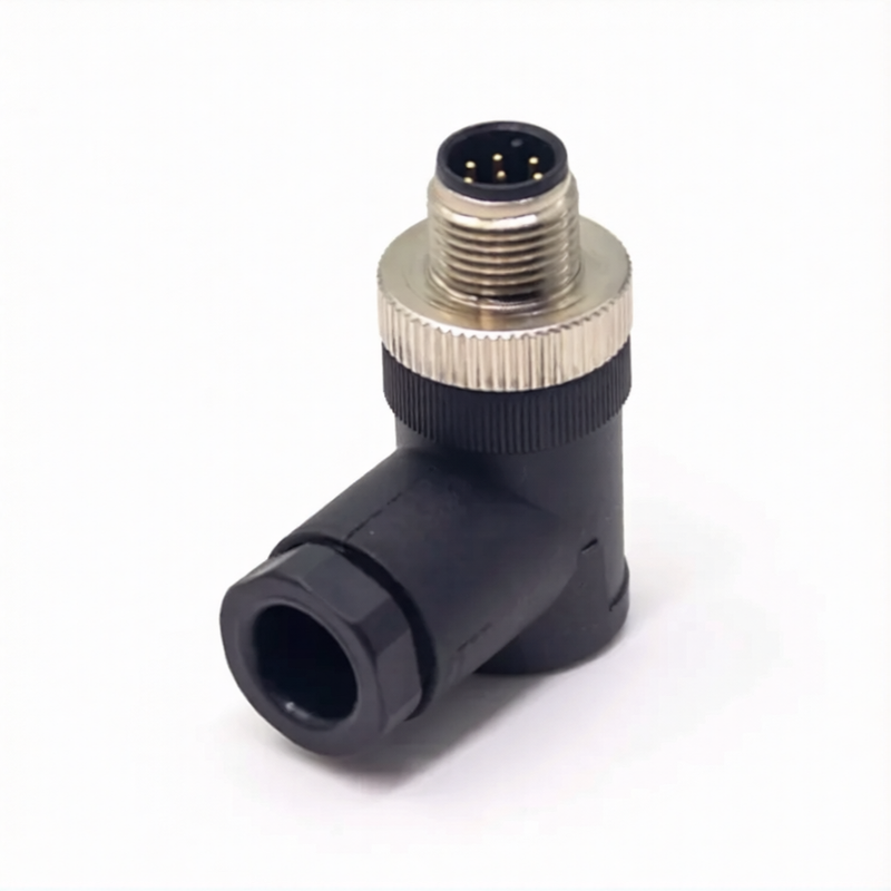 M12 Connectors 8Pin Male Right Angle Plug