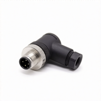 M12 Connectors 4-Pin Male Right Angle Plug