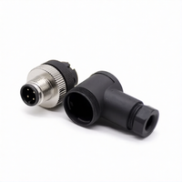 M12 Connectors 4-Pin Male Right Angle Plug