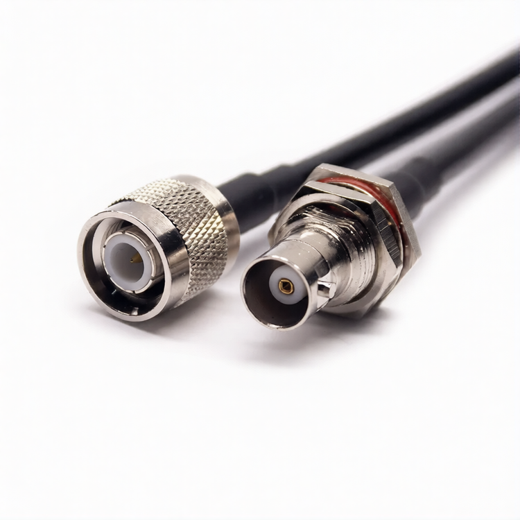 TNC Male to BNC Female Bulkhead RG58 Cable Assemblies