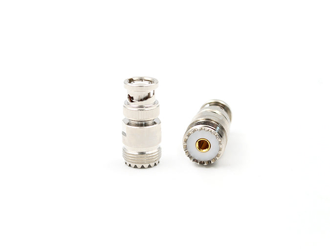 RF Adapter UHF Female to BNC Male, 50 Ohm Adapter